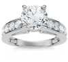 Bliss Diamond Certified 3ct Diamond Engagement Ring Cathedral 14k Gold Lab Grown In 14k White Gold