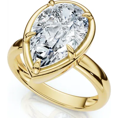 Bliss Diamond Certified 3ct Pear Alissa Engagement Solitaire Ring 14k Gold Or Pt Lab Grown