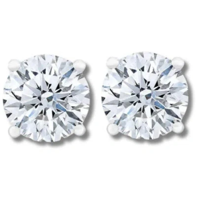 Bliss Diamond Certified 3ct Tw Diamond Studs 14k Gold Screw Backs Lab Grown