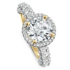 Bliss Diamond Certified 4.00ct Diamond Engagement Ring 14k Gold Lab Grown In 14k Yellow Gold