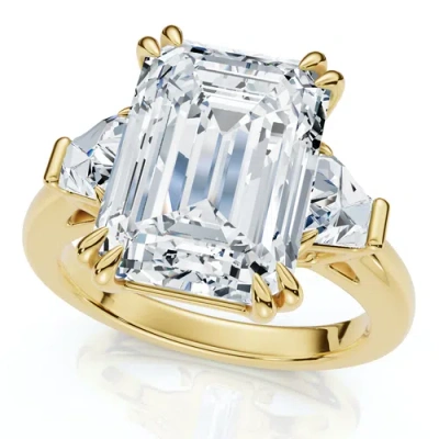 Bliss Diamond Certified 4.40ct Emerald Diamond Engagement Ring 14k Gold Or Platinum Lab Grown