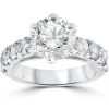 Bliss Diamond Certified 5 1/2 Cttw Diamond Engagement Ring 14k Gold Lab Grown In 14k White Gold