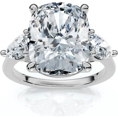 Bliss Diamond Certified 5 3/4ct Aria Cushion Diamond Engagement Ring 14k Gold Or Pt Lab Grown In Silver