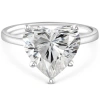 Bliss Diamond Certified 5.01ct Heart Shape Solitaire Diamond Engagement Ring 14k Gold In 14k White Gold