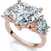 Bliss Diamond Certified 5ct Heart Shape Diamond Engagement Ring 14k Gold Or Platinum Lab Grown In 14k Rose Gold