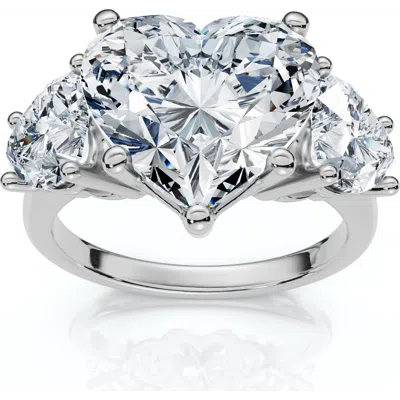 Bliss Diamond Certified 5ct Heart Shape Diamond Engagement Ring 14k Gold Or Platinum Lab Grown In 14k White Gold