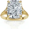Bliss Diamond Certified 5ct Taylor Elongated Cushion Engagement Ring 14k Gold Lab Grown In Gold