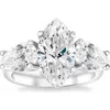 Bliss Diamond Certified 5ct Tw Marquise & Pear Three Stone Engagement Ring 14k Gold Lab Grown In 14k White Gold