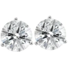 Bliss Diamond Certified 6 Ct Tw 14k Gold Lab Grown Round-cut Diamond Martini Studs In Silver