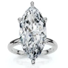 Bliss Diamond Certified 6ct Marquise Solitaire Diamond Engagement Ring 14k Gold Lab Grown In Platinum