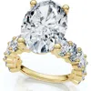 Bliss Diamond Certified 6ct Oval Diamond Engagement Ring 14k Gold Lab Grown