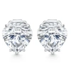 Bliss Diamond Certified 6ct Tw Heart Shape Diamond Studs 14k Gold Lab Grown