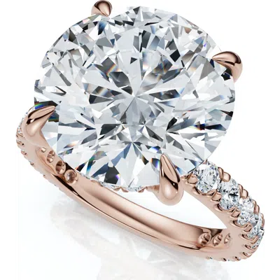 Bliss Diamond Certified 7 1/4ct Diamond Engagement Side Halo Ring 14k Gold Or Pt Lab Grown