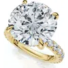 Bliss Diamond Certified 7 1/4ct Diamond Engagement Side Halo Ring 14k Gold Or Pt Lab Grown