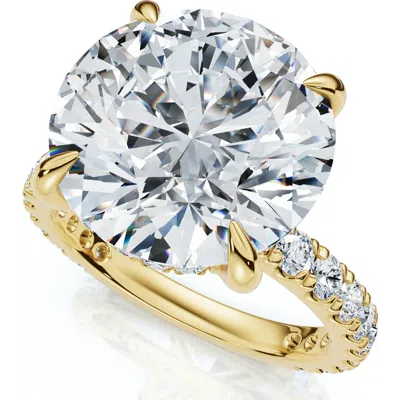 Bliss Diamond Certified 7 1/4ct Diamond Engagement Side Halo Ring 14k Gold Or Pt Lab Grown