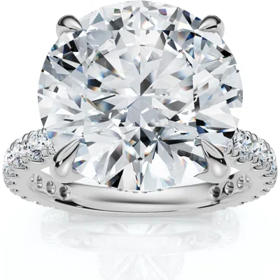 Bliss Diamond Certified 7 1/4ct Diamond Engagement Side Halo Ring 14k Gold Or Pt Lab Grown