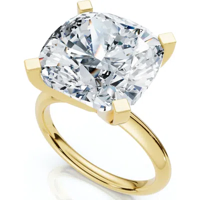 Bliss Diamond Certified 7ct Cushion Diamond Engagement Ring 14k Gold Lab Grown