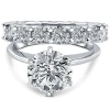 Bliss Diamond Certified 7ct Diamond Engagement Eternity Wedding Ring Lab Grown Gold In 14k White Gold