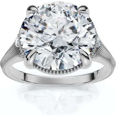 Bliss Diamond Certified I/si1 4.02ct Swift Round Diamond Engagement Ring 14k Gold In 14k White Gold