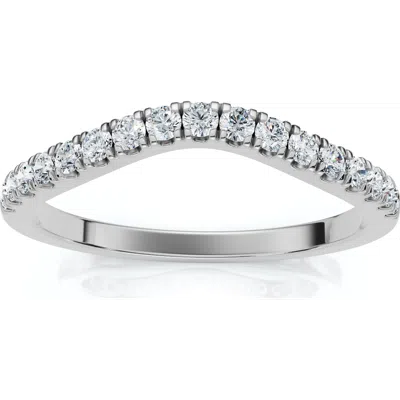 Bliss Diamond Curved Accent Diamond Guard Ring 14k Gold Lab Grown