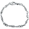 Bliss Diamond Designed 16 Gram Solid Silver Bracelet 8.5" In Silver