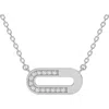 Bliss Diamond Diamond Paper Pendant 14k Gold 18" Necklace Lab Grown 1/2" Wide In 14k Yellow Gold