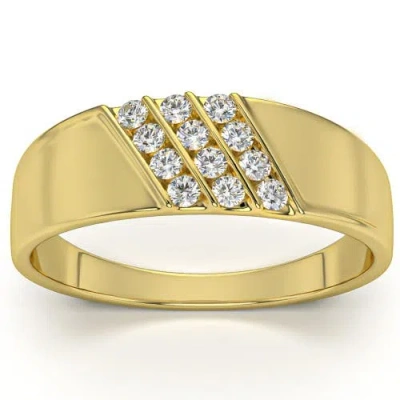 Bliss Diamond Diamond Polished Gold Lightweigt Ring