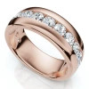 Bliss Diamond Diamond Wedding Anniversary Ring 10k Gold Channel Set Lab Grown