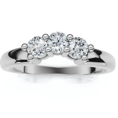 Bliss Diamond Diamond Wedding Ring 14k Gold Lab Grown In Pink