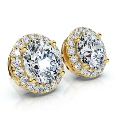 Bliss Diamond Earrings In Gold