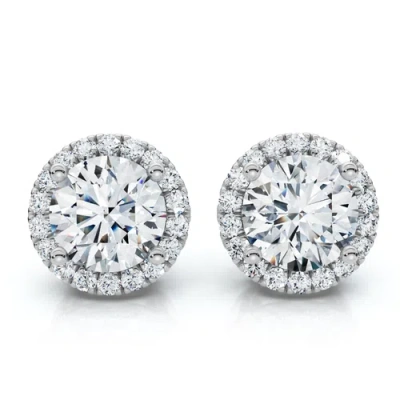 Bliss Diamond Earrings In Silver