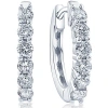Bliss Diamond Earrings In White Gold