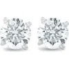 Bliss Diamond 1 Ct Diamond Screw Back Studs 14k White Gold Lab Grown Eco Friendly In 14k White Gold
