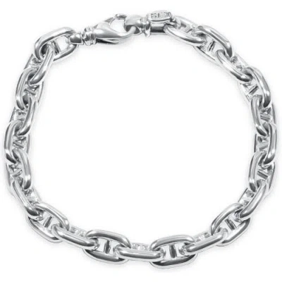 Bliss Diamond Marine 33 Gram Solid Silver Bracelet 8.5"