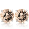 Bliss Diamond Morganite Studs Available In Gold