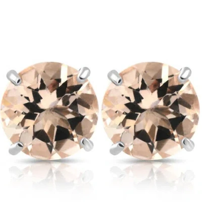 Bliss Diamond Morganite Studs Available In Gold