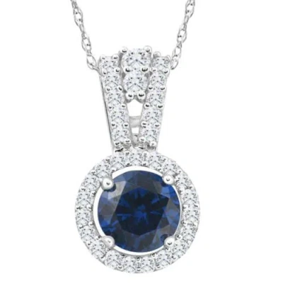Bliss Diamond Necklace In 10k White Gold