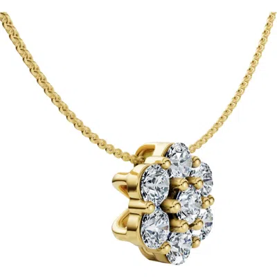 Bliss Diamond Necklace 14k Gold Lab Grown In Yellow Gold