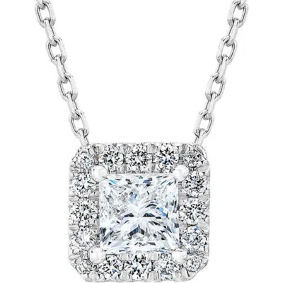 Bliss Diamond Necklace 18" Lab Grown In 14k White Gold