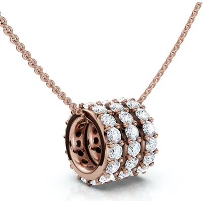 Bliss Diamond Necklace Lab Grown Ef/vs In Gold