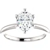Bliss Diamond Platinum 1 Ct Oval Diamond Solitaire Engagement Ring Lab Grown In Platinum
