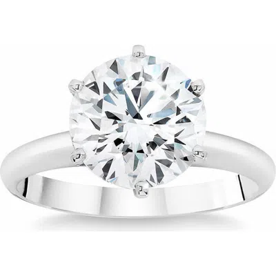 Bliss Diamond Platinum 3.14ct Certified Diamond Solitaire Engagement Ring Lab Grown