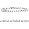 Bliss Diamond Platinum 6ct Diamond Tennis Bracelet 7" Lab Grown In Silver