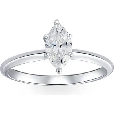Bliss Diamond Platinum .72ct Marquise Natural Certified Diamond Solitaire Engagement Ring