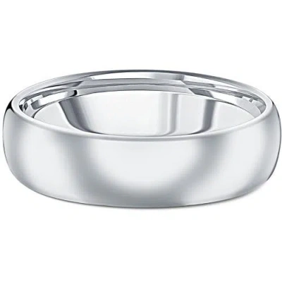 Bliss Diamond Polished Tungsten 6mm Dome Comfort Fit Ring Wedding Band