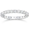 Bliss Diamond Stackable 14k Gold Band Lab Grown In Silver