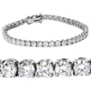 Bliss Diamond Tennis Bracelet 14k Gold 7" In Silver