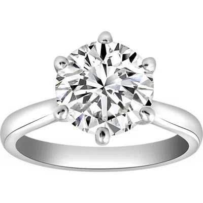 Bliss Diamond Vs 2 1/2ct Lab Grown Diamond 6-prong Solitaire Engagement Ring 14k Gold In Metallic
