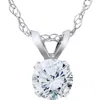 Bliss Diamond Vs 3/8ct Diamond Solitaire Pendant 14k Gold In 14k White Gold