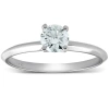 Bliss Diamond Vvs1 1/3ct Round Solitaire Diamond Engagement Ring 14k Gold In 14k White Gold